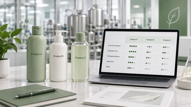 Comparing private label conditioner OEM quotations and cost drivers